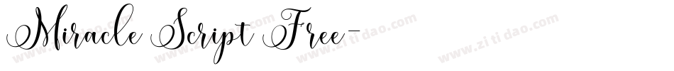 Miracle Script Free字体转换